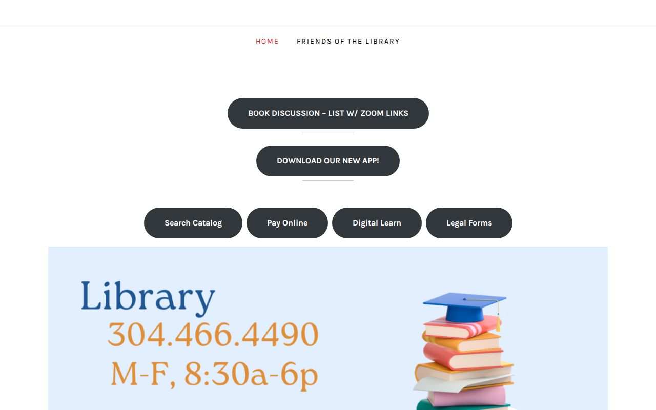 Summers County Public Library website and catalog entry point in Hinton